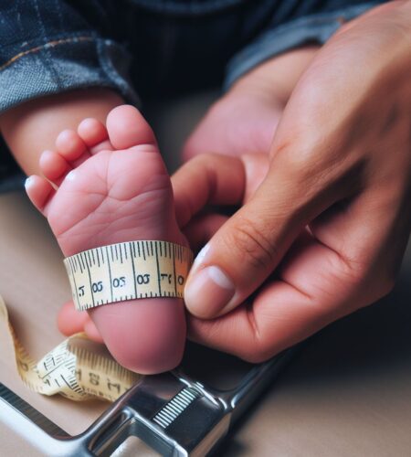 How to measure babies feet