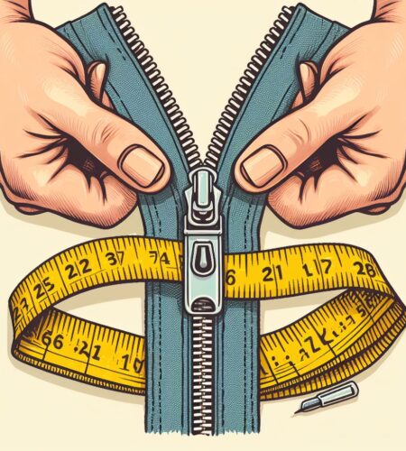 how to measure a zipper