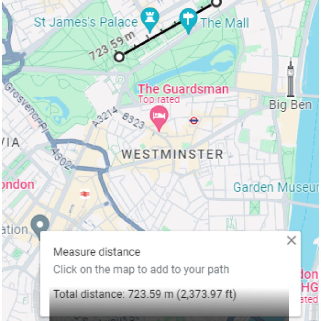 Subsequent Points To Measure Distance On Google Maps 
